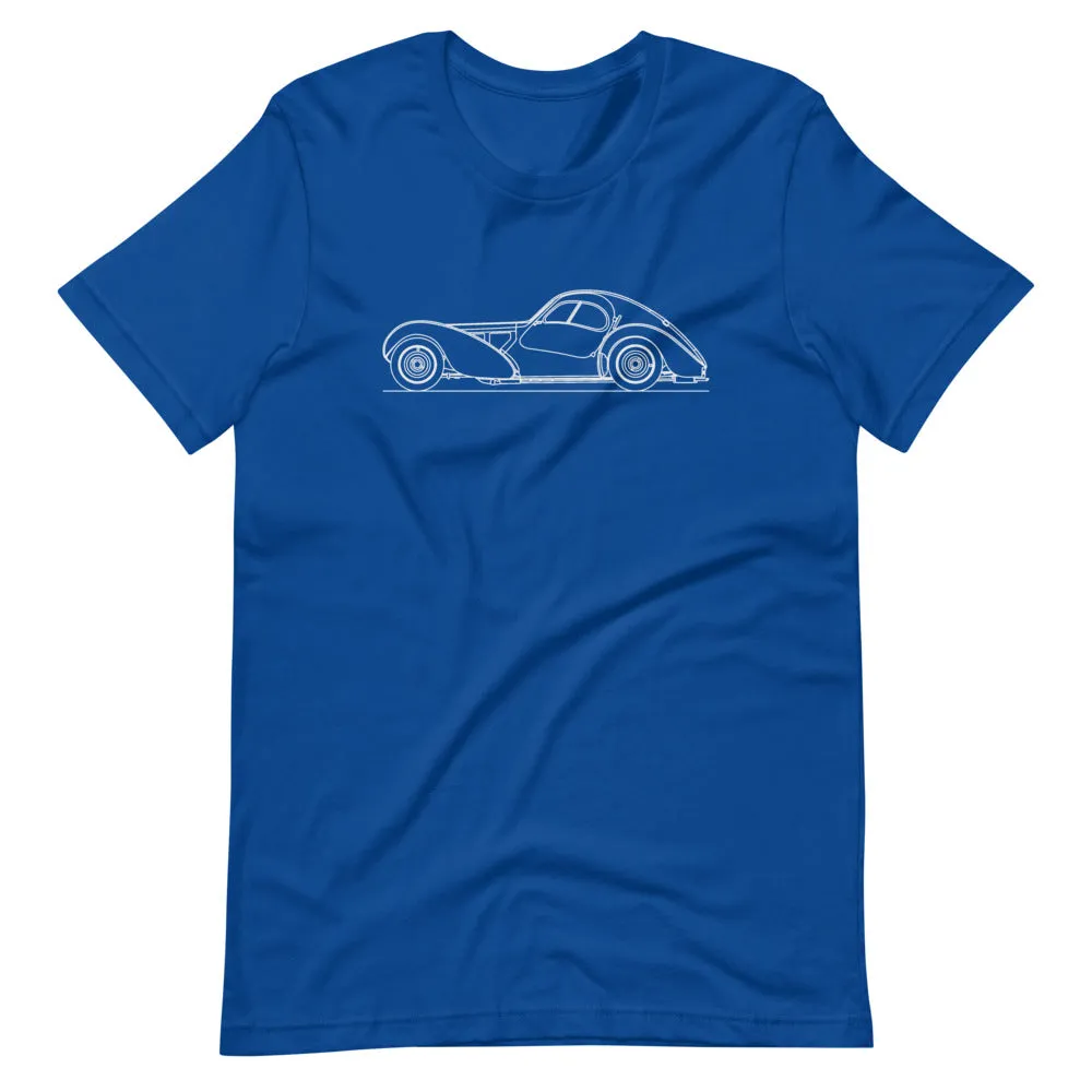 Bugatti Type 57SC Atlantic silhouette T-shirt