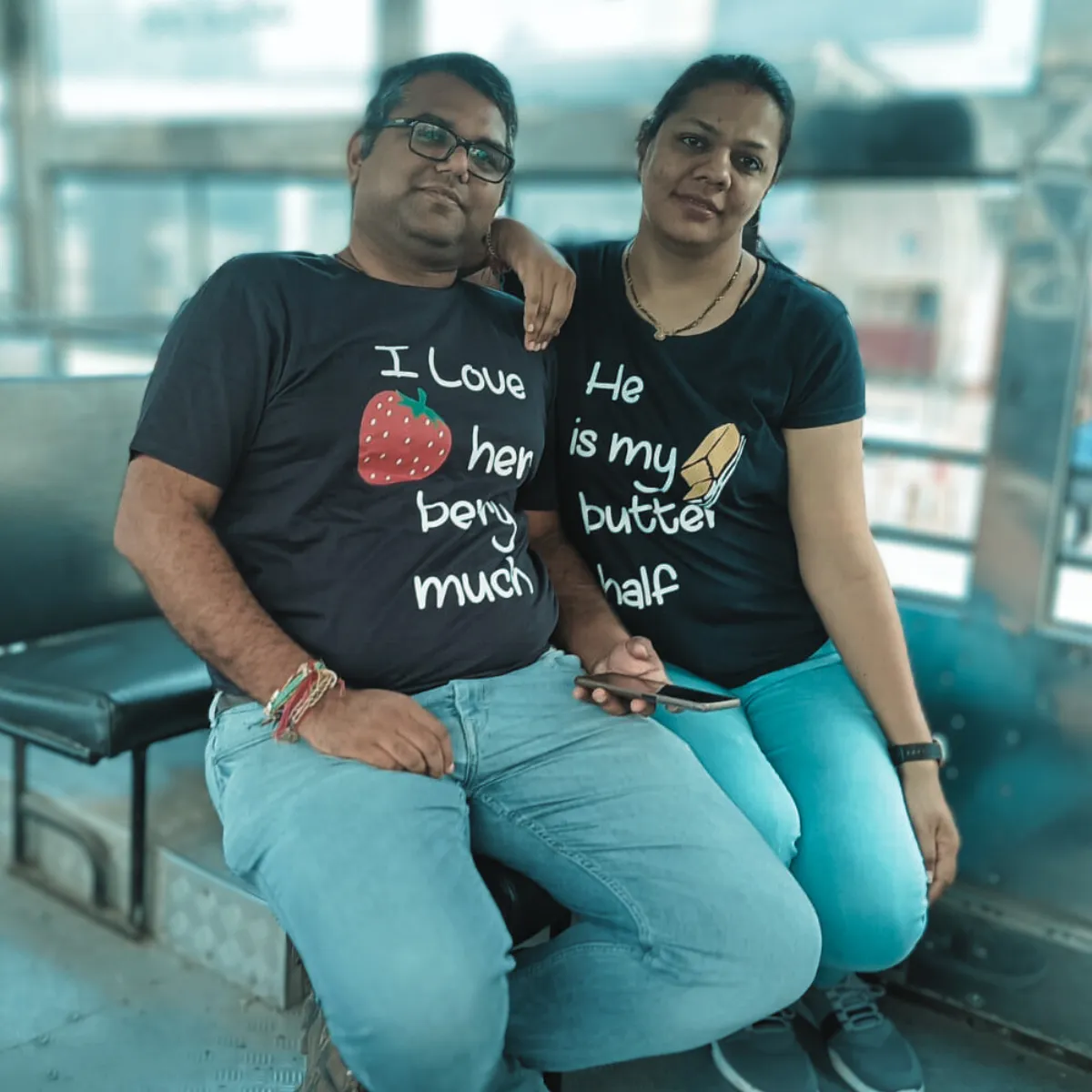 Butter Half Berry Much Couple T-Shirt