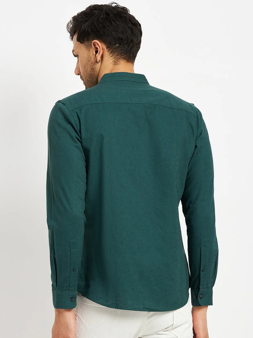 Camla Green Shirts For Men