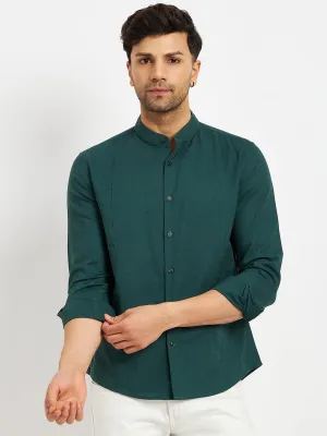 Camla Green Shirts For Men