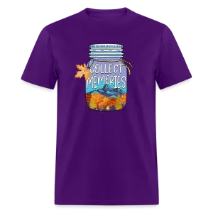 CampfireMemories: 'Collect Memories' Camping-Themed T-Shirt with Inspiring Jar Design