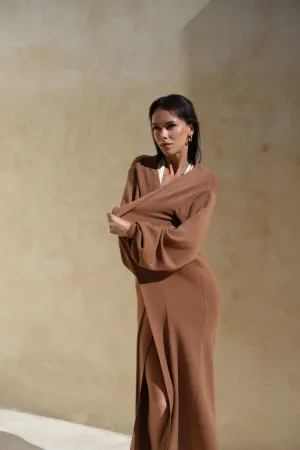 CARDIGAN | WARM BROWN