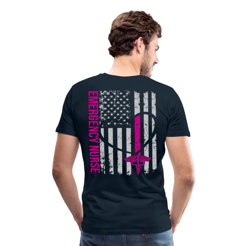 Chris Emergency Nurse Flag Men's Premium T-Shirt