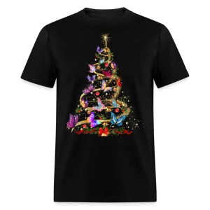 Christmas - Butterfly Christmas Tree - Family Shirts Men, Woman Christmas T Shirts