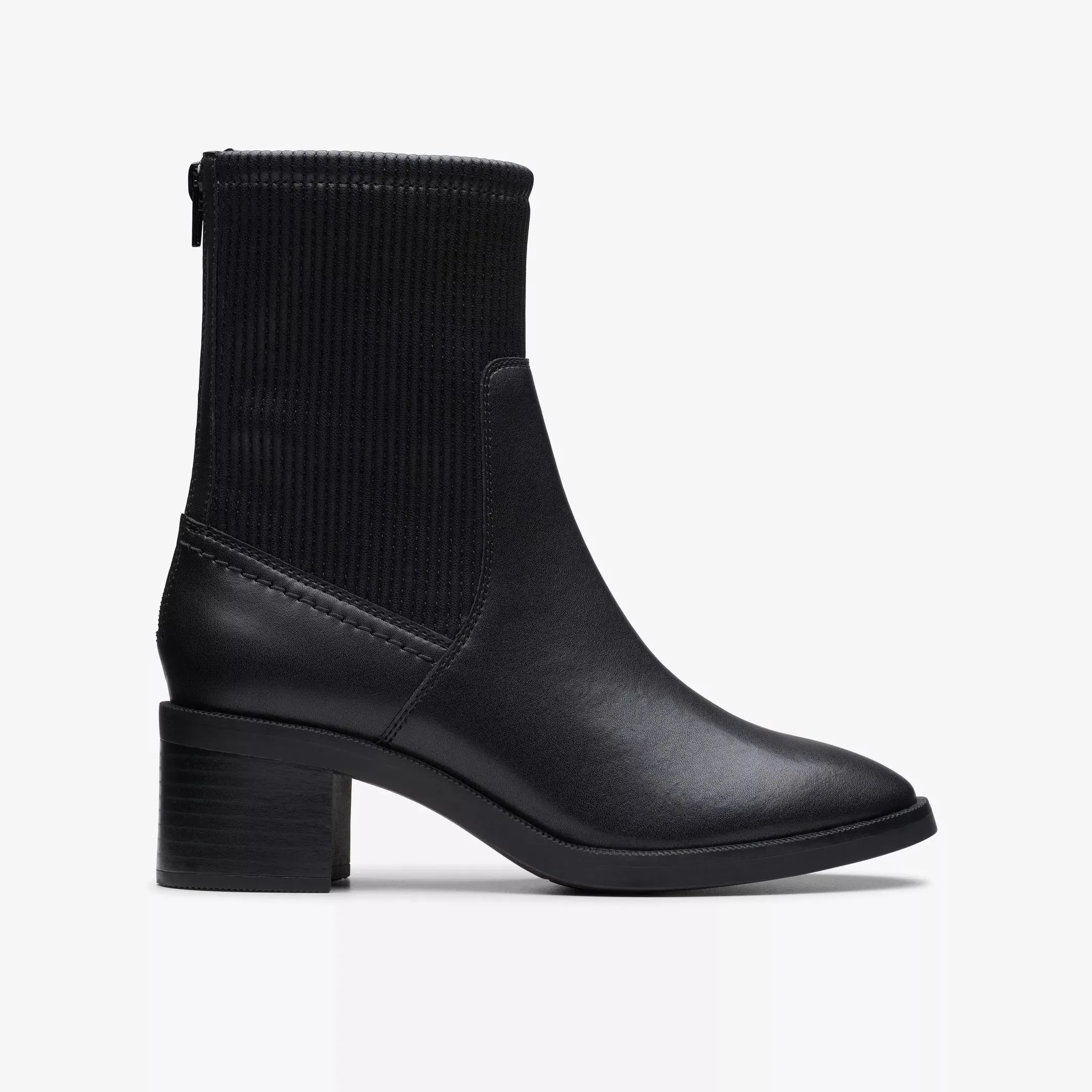Clarks Women's Lileigh Holly Black Leather 26179638