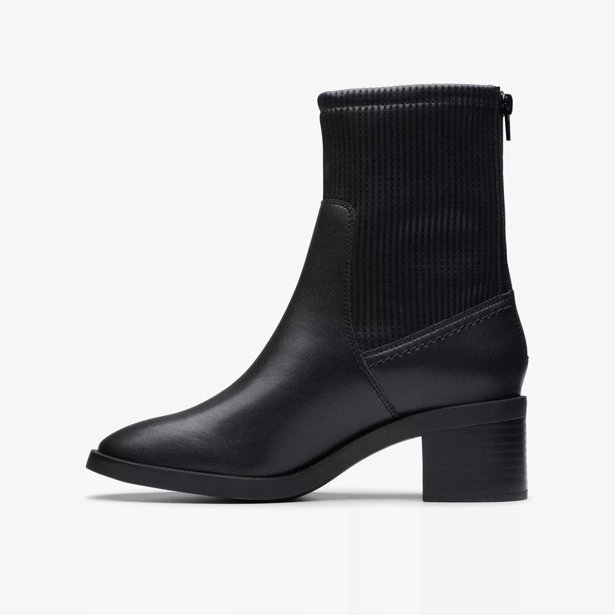 Clarks Women's Lileigh Holly Black Leather 26179638