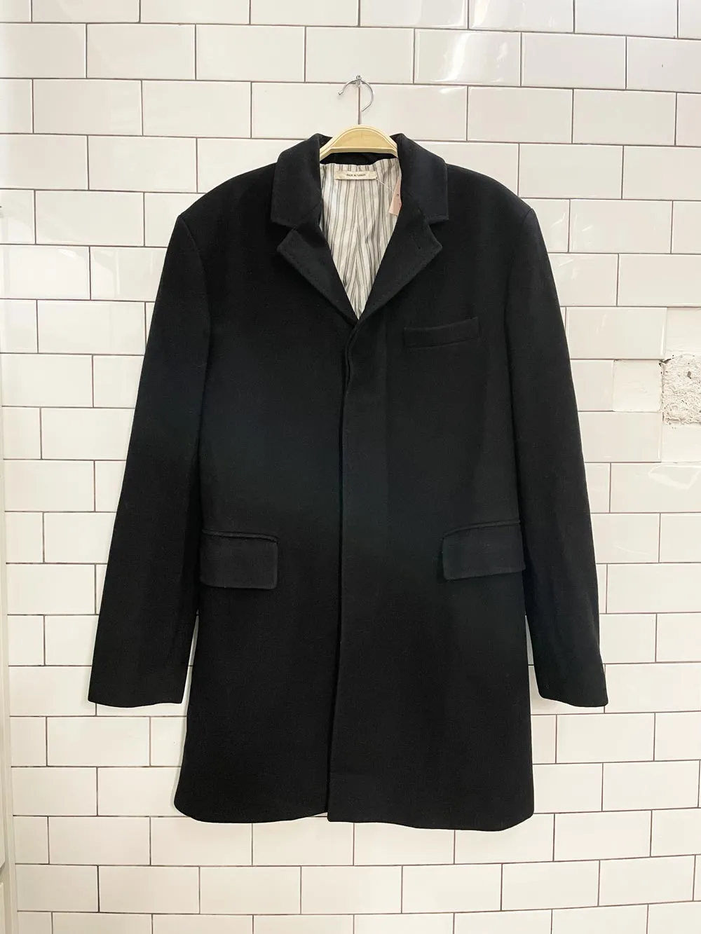 club monaco classic wool top coat