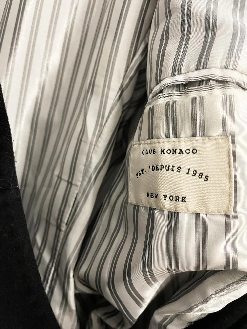 club monaco classic wool top coat
