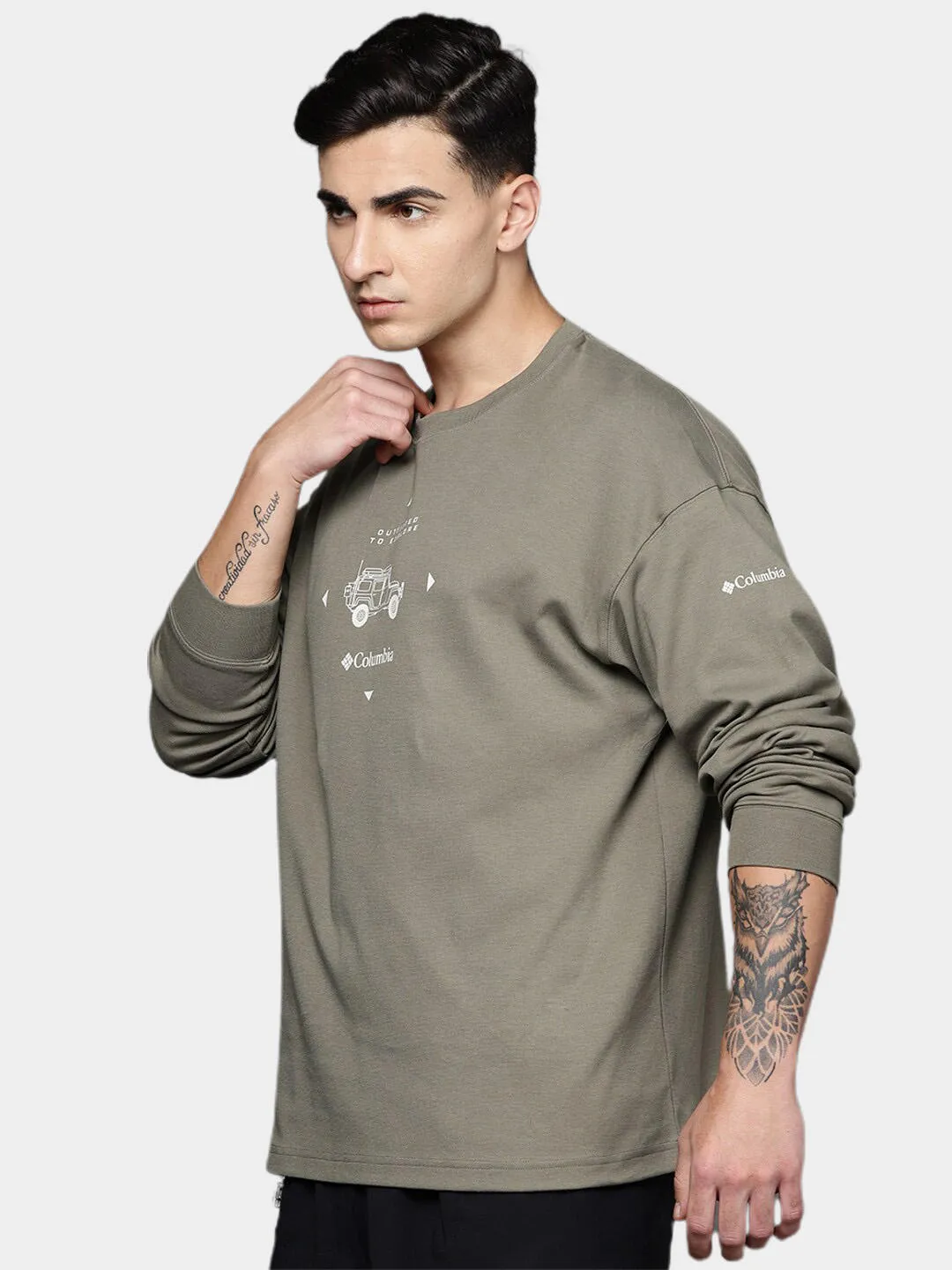 Columbia Men Green Columbia Men Duxbery Relaxed Long Sleeve T-Shirt