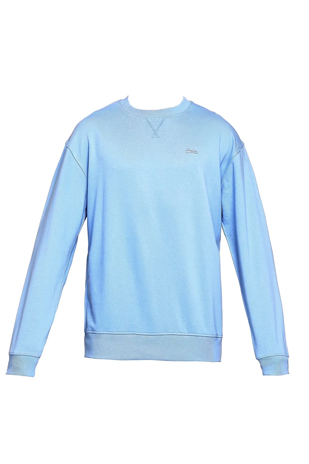 Comfort Fit Cotton Non Brushed Fleece Pullover Sweatshirt