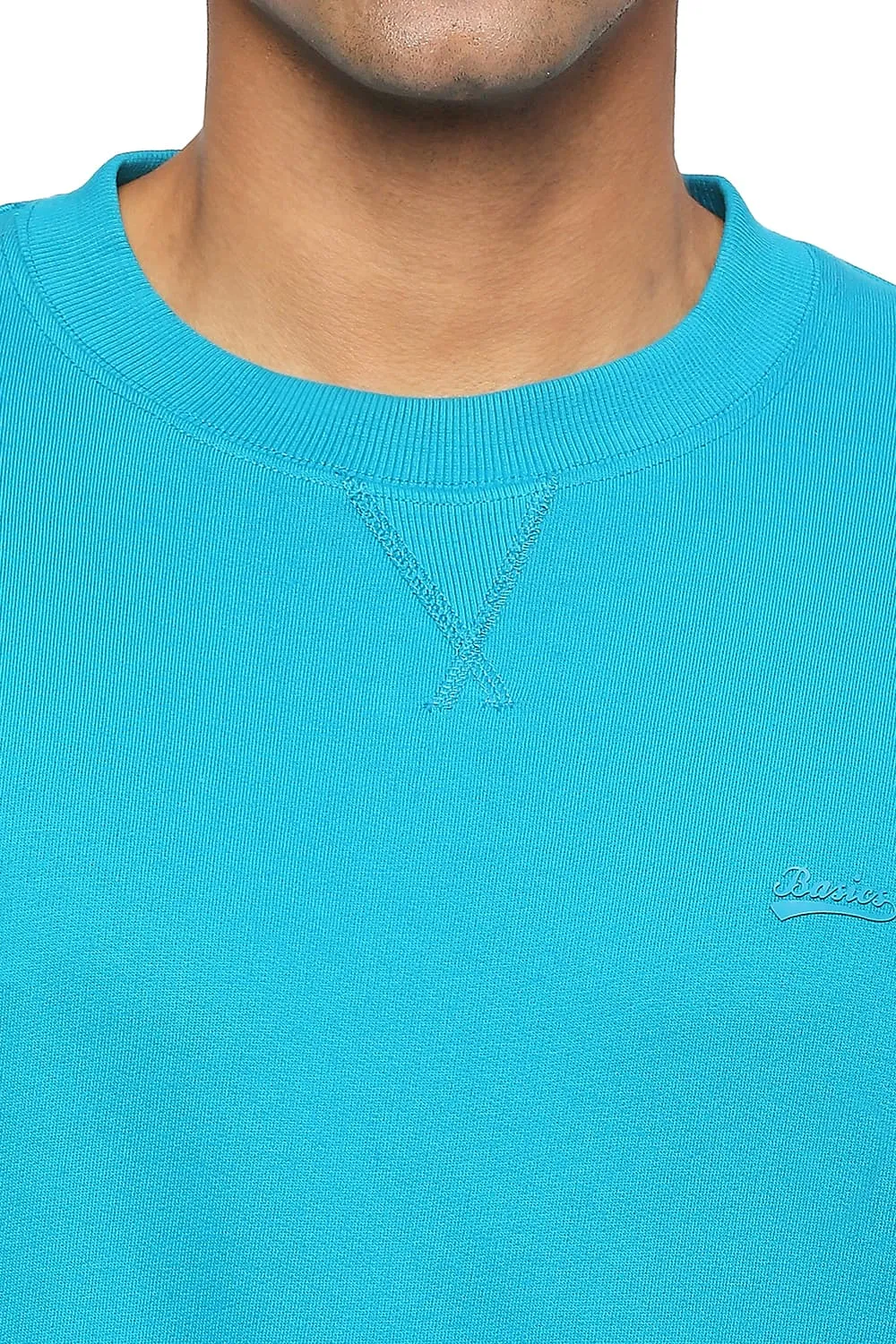 Comfort Fit Cotton Non Brushed Fleece Pullover Sweatshirt