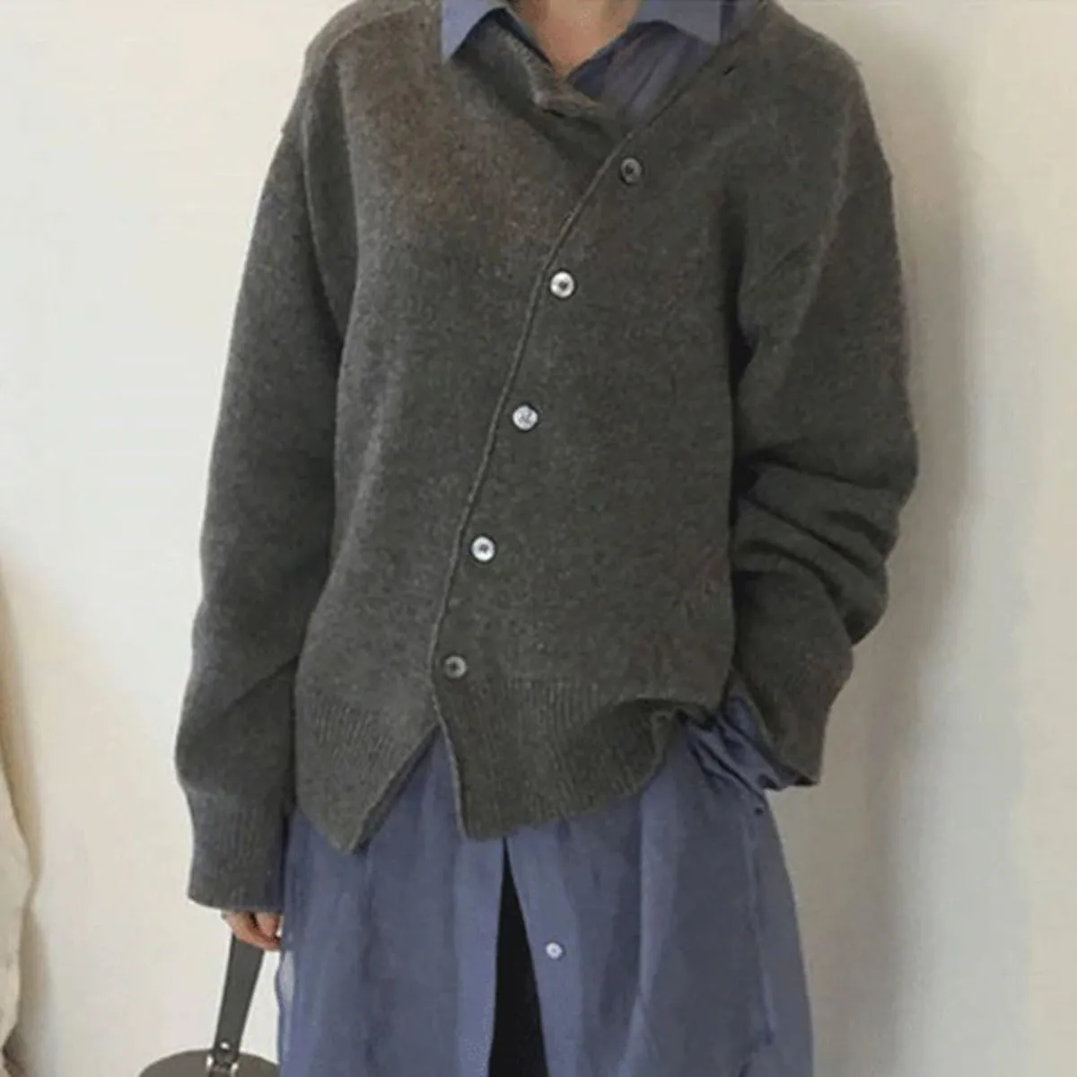 Couture jacket made from cosy material with a playful button placket - Stylish design for modern women