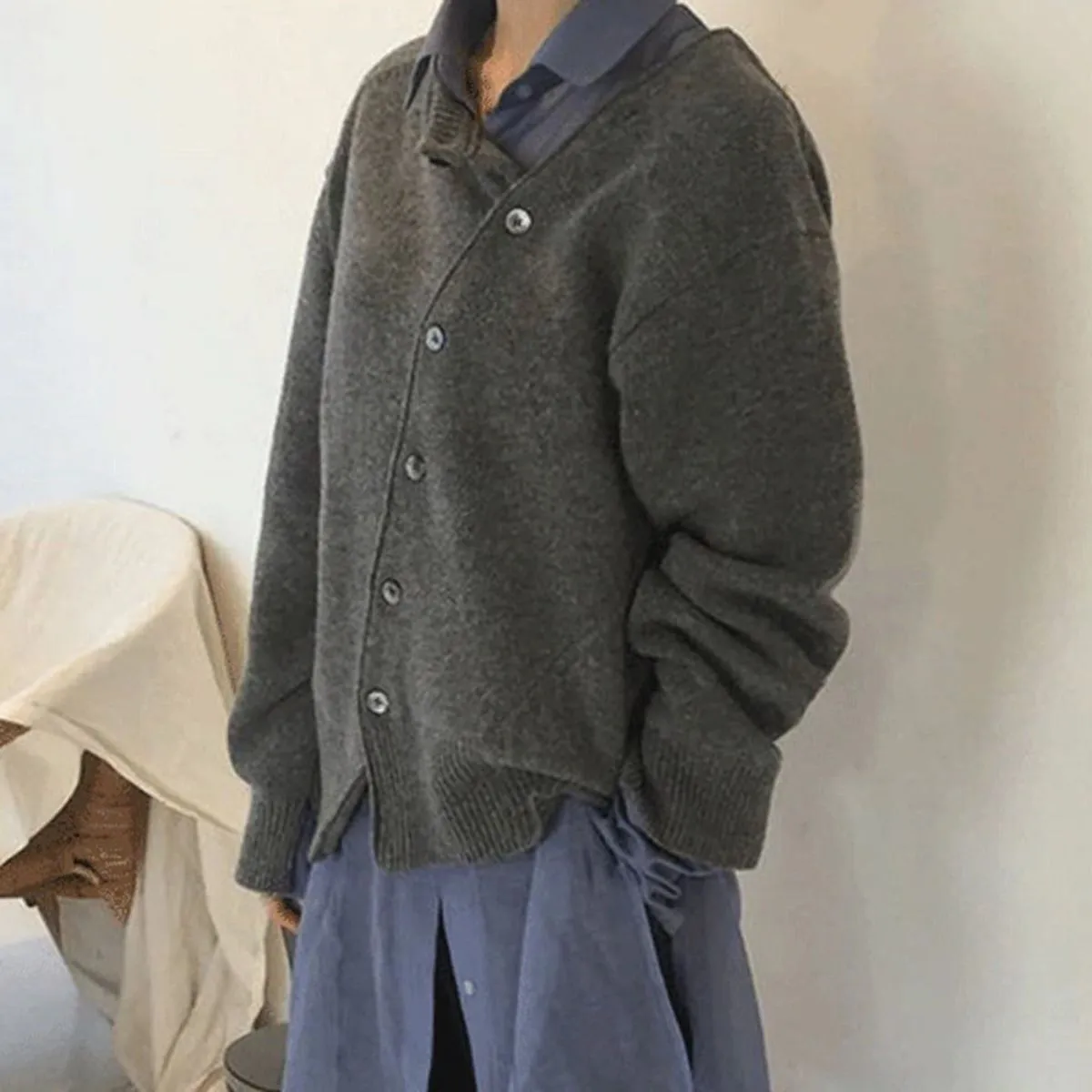 Couture jacket made from cosy material with a playful button placket - Stylish design for modern women