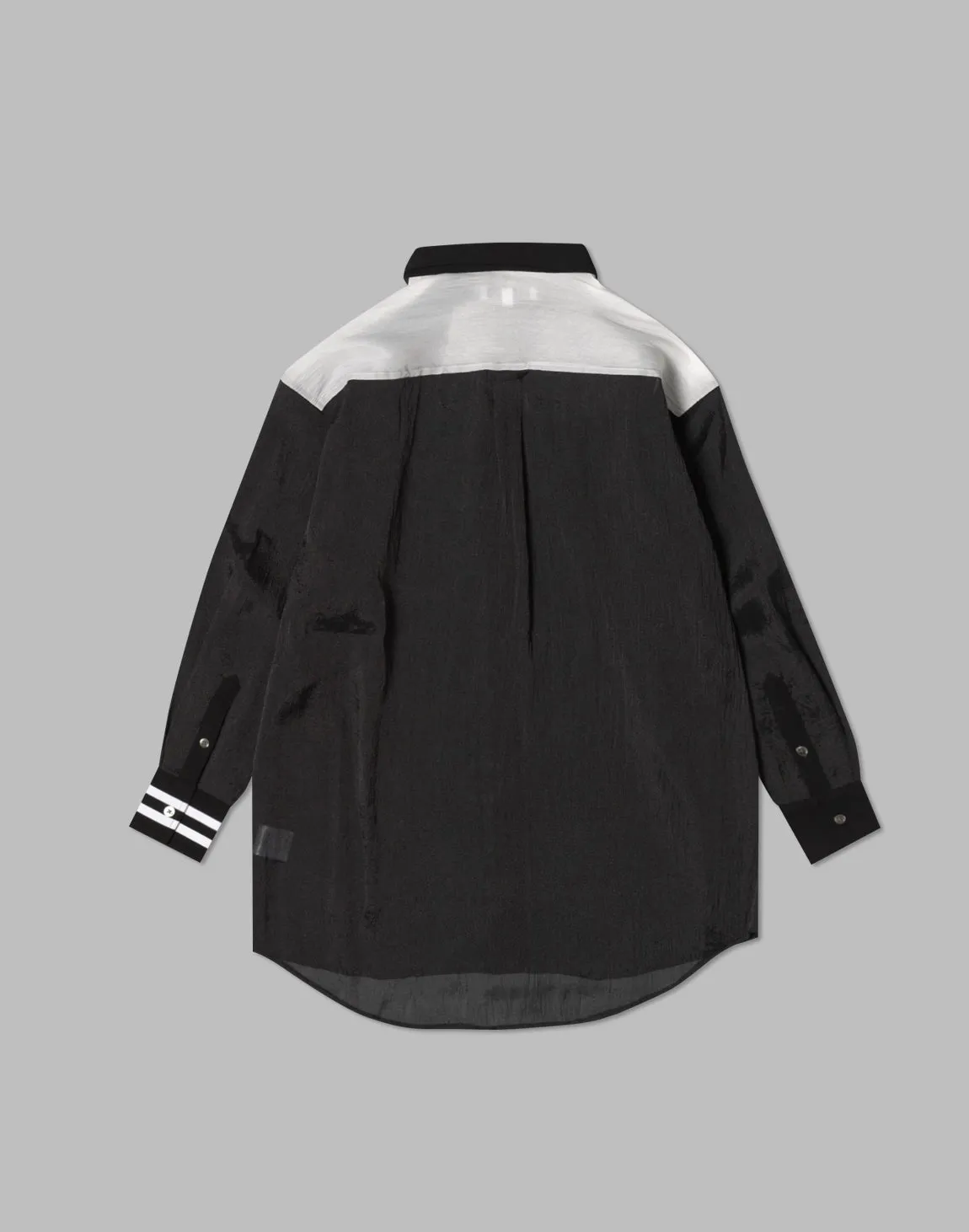 CRONOS WOMEN SHEER SHIRTS【BLACK】