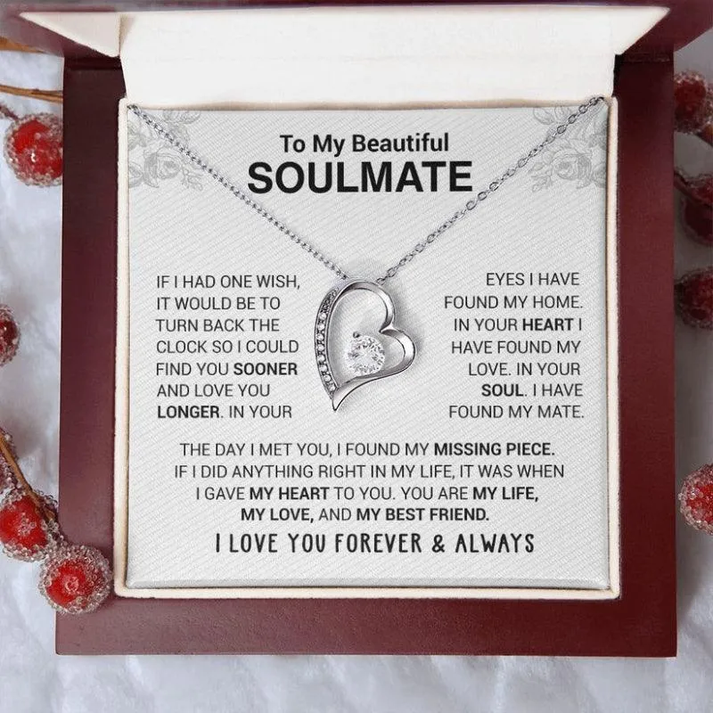 Cubic Zirconia Pendant Necklace – Elegant Gift Box