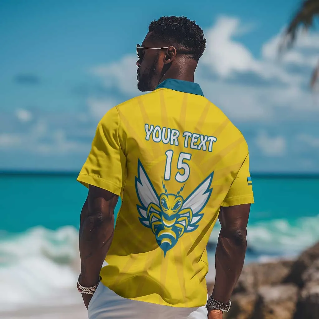 Custom Afro Rwanda Football Hawaiian Shirt Go Wasps LT15