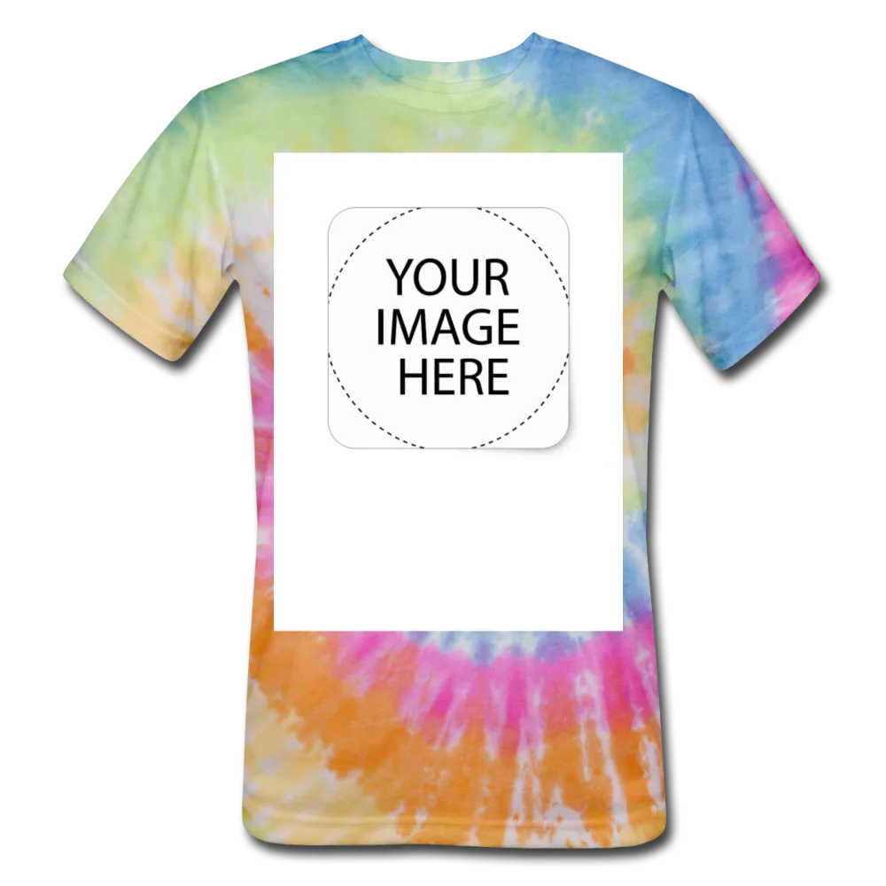 Custom Image Unisex Tie Dye T-Shirt