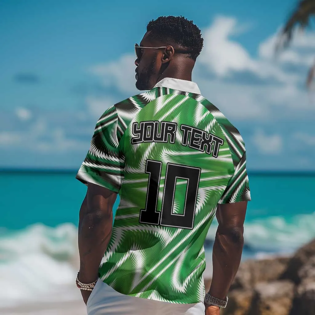 Custom Nigeria Football Hawaiian Shirt Sporty Super Eagles LT03