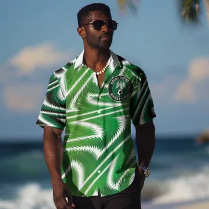 Custom Nigeria Football Hawaiian Shirt Sporty Super Eagles LT03