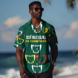 Custom Senegal Football Hawaiian Shirt 2024 Culture Pour Home Style LT14