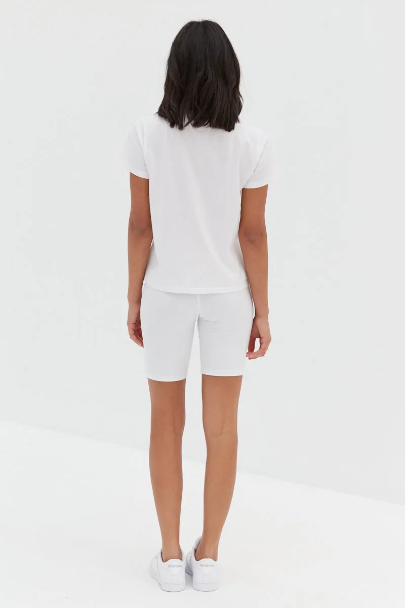 Cycle Shorts - White
