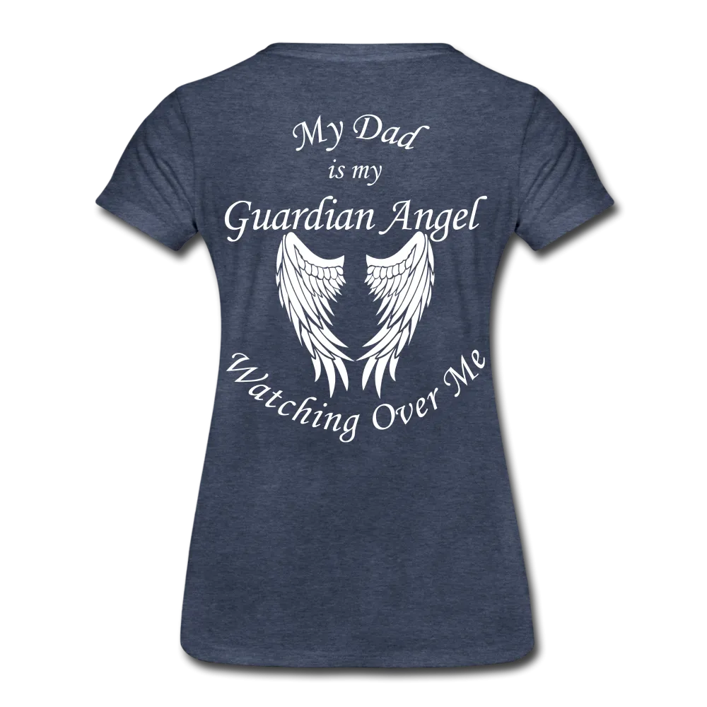 Dad Guardian Angel Women’s Premium T-Shirt (CK3549)