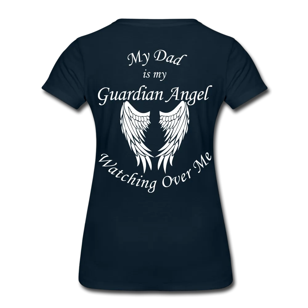Dad Guardian Angel Women’s Premium T-Shirt (CK3549)