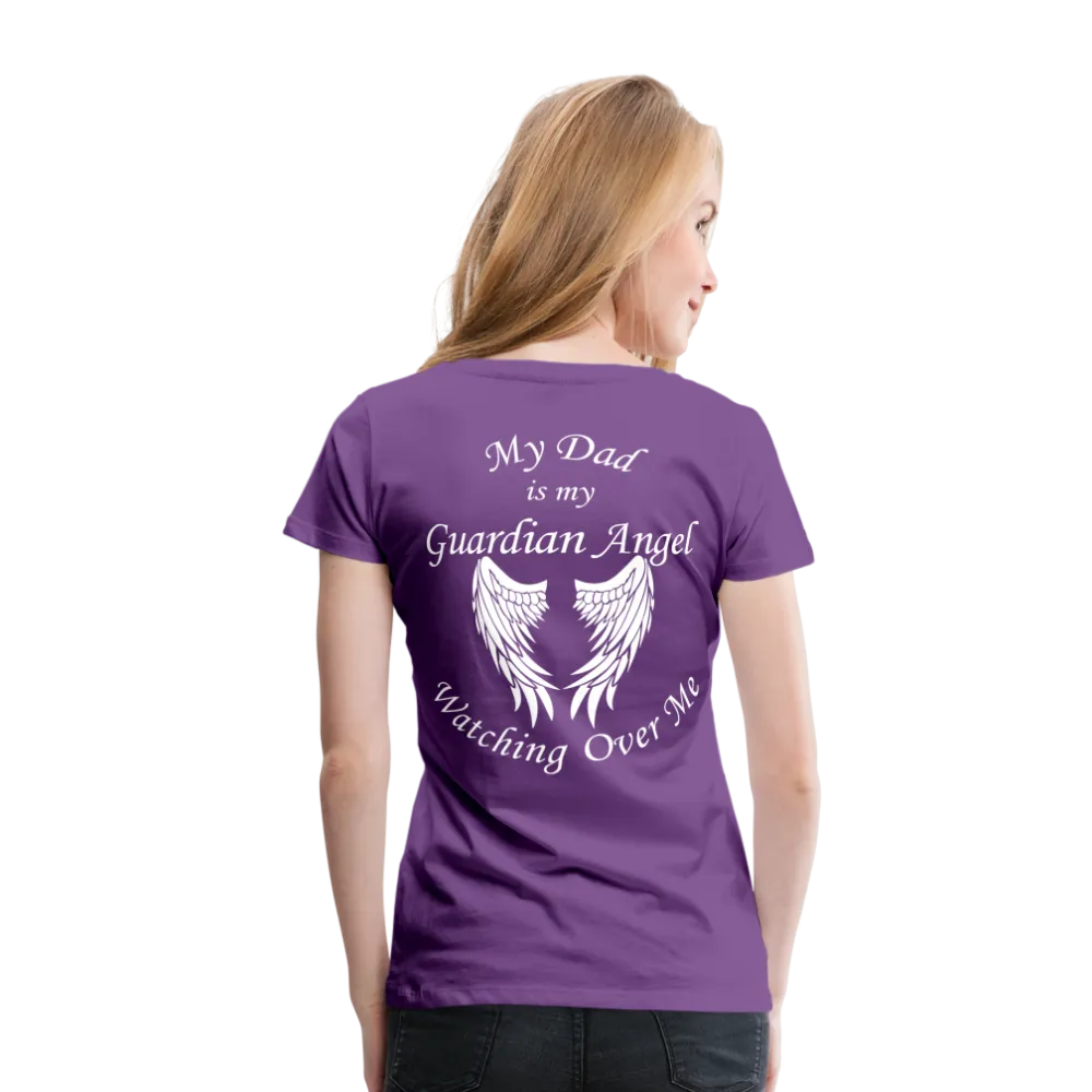 Dad Guardian Angel Women’s Premium T-Shirt (CK3549)