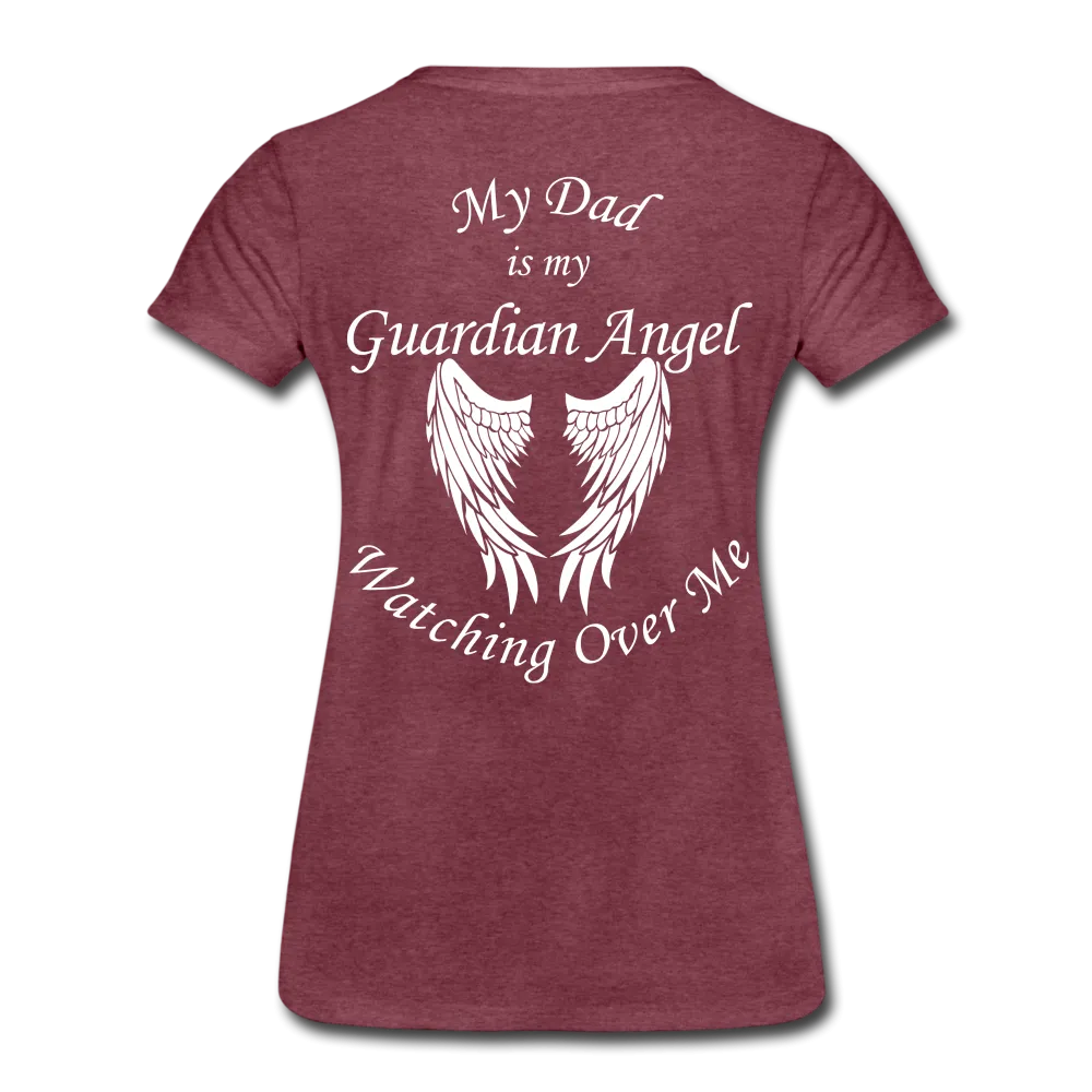 Dad Guardian Angel Women’s Premium T-Shirt (CK3549)