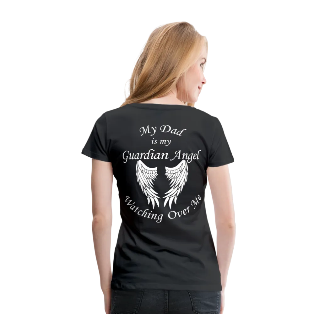 Dad Guardian Angel Women’s Premium T-Shirt (CK3549)
