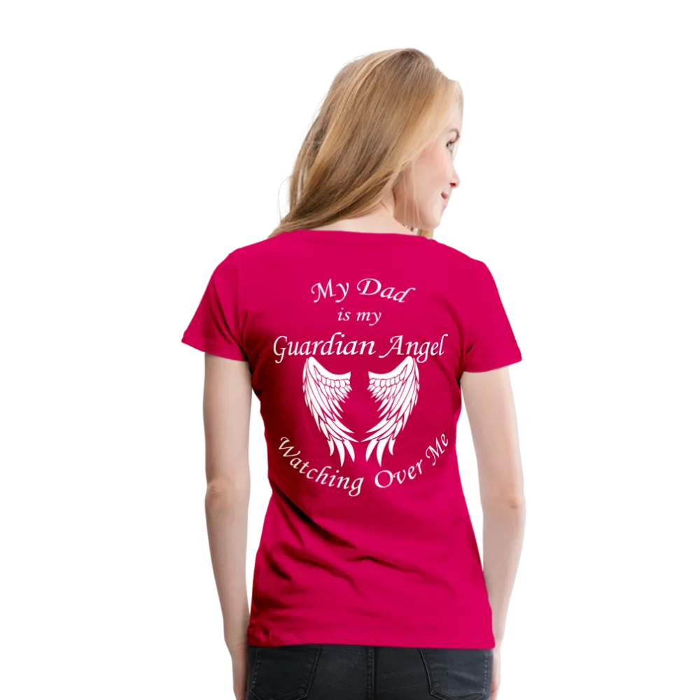 Dad Guardian Angel Women’s Premium T-Shirt (CK3549)