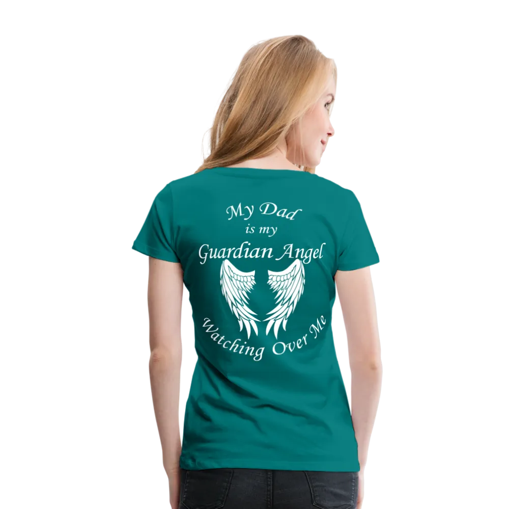 Dad Guardian Angel Women’s Premium T-Shirt (CK3549)