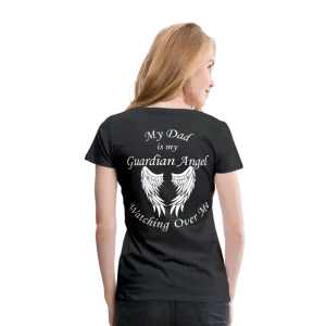Dad Guardian Angel Women’s Premium T-Shirt (CK3549)