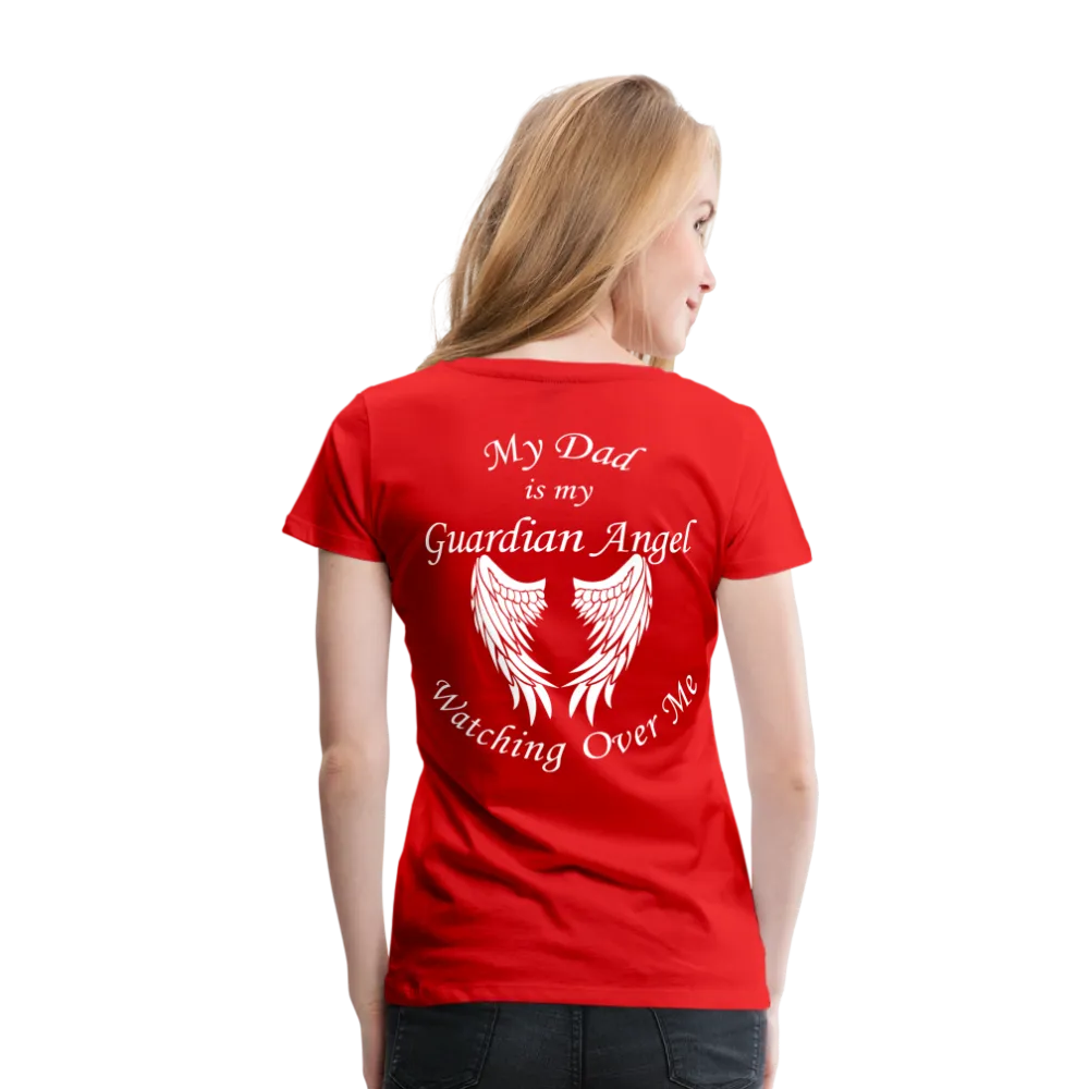 Dad Guardian Angel Women’s Premium T-Shirt (CK3549)