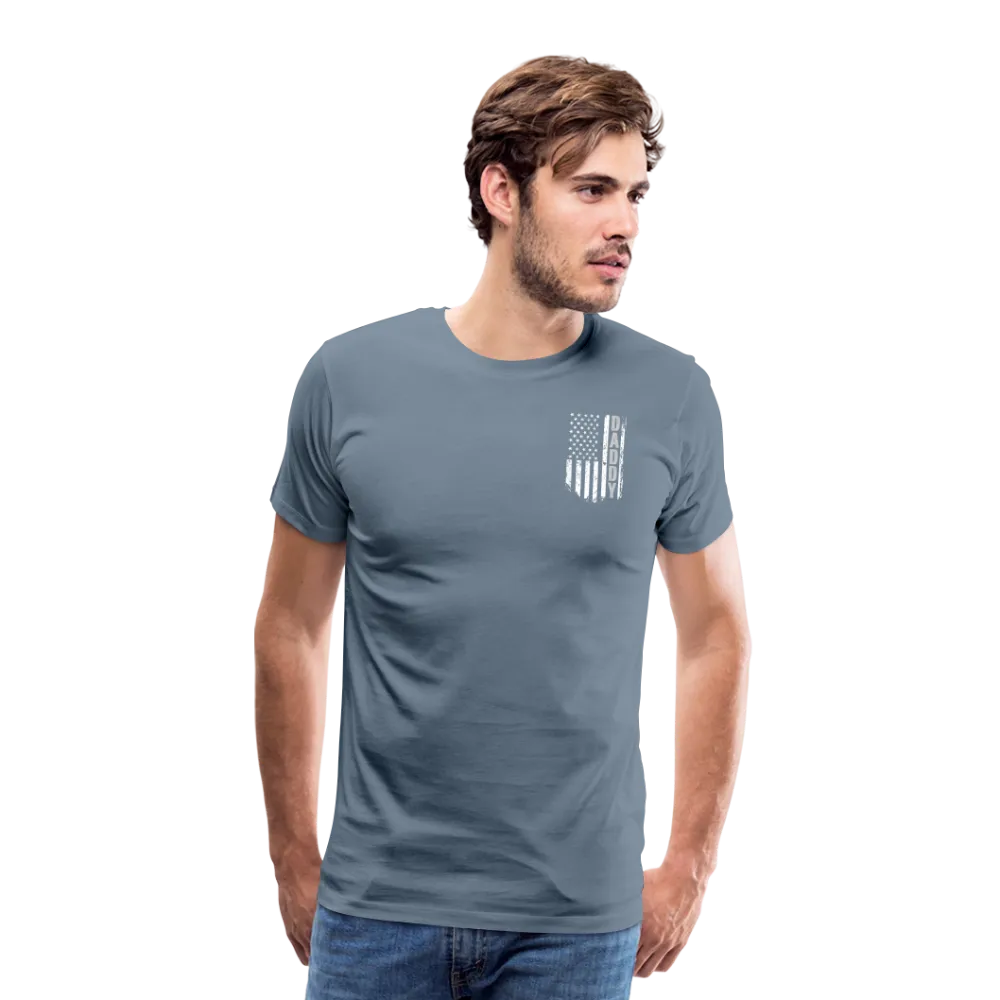 Daddy American Flag Men's Premium T-Shirt (CK1904)
