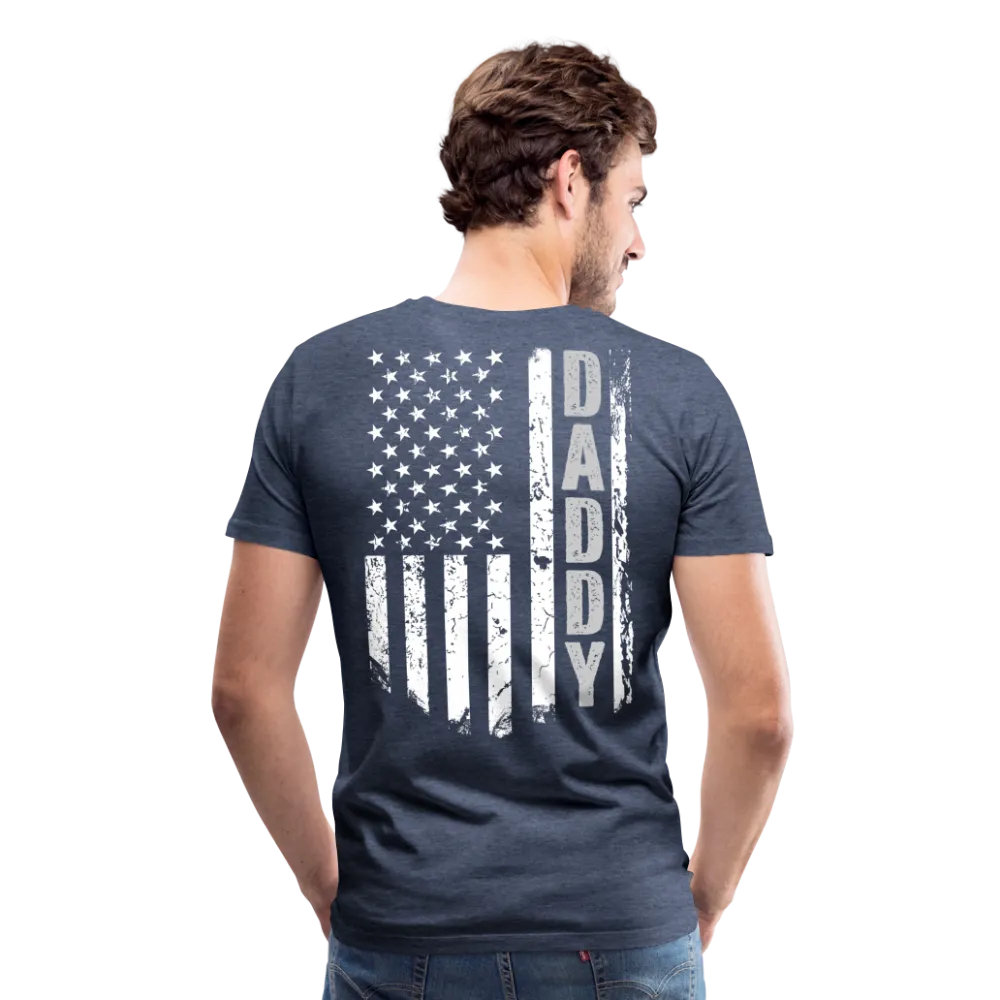 Daddy American Flag Men's Premium T-Shirt (CK1904)
