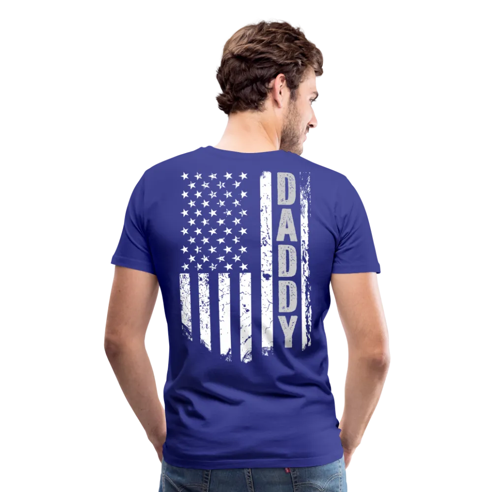 Daddy American Flag Men's Premium T-Shirt (CK1904)