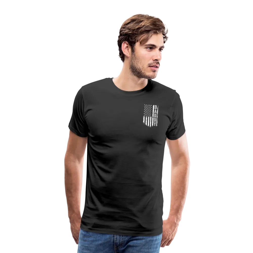 Daddy American Flag Men's Premium T-Shirt (CK1904)