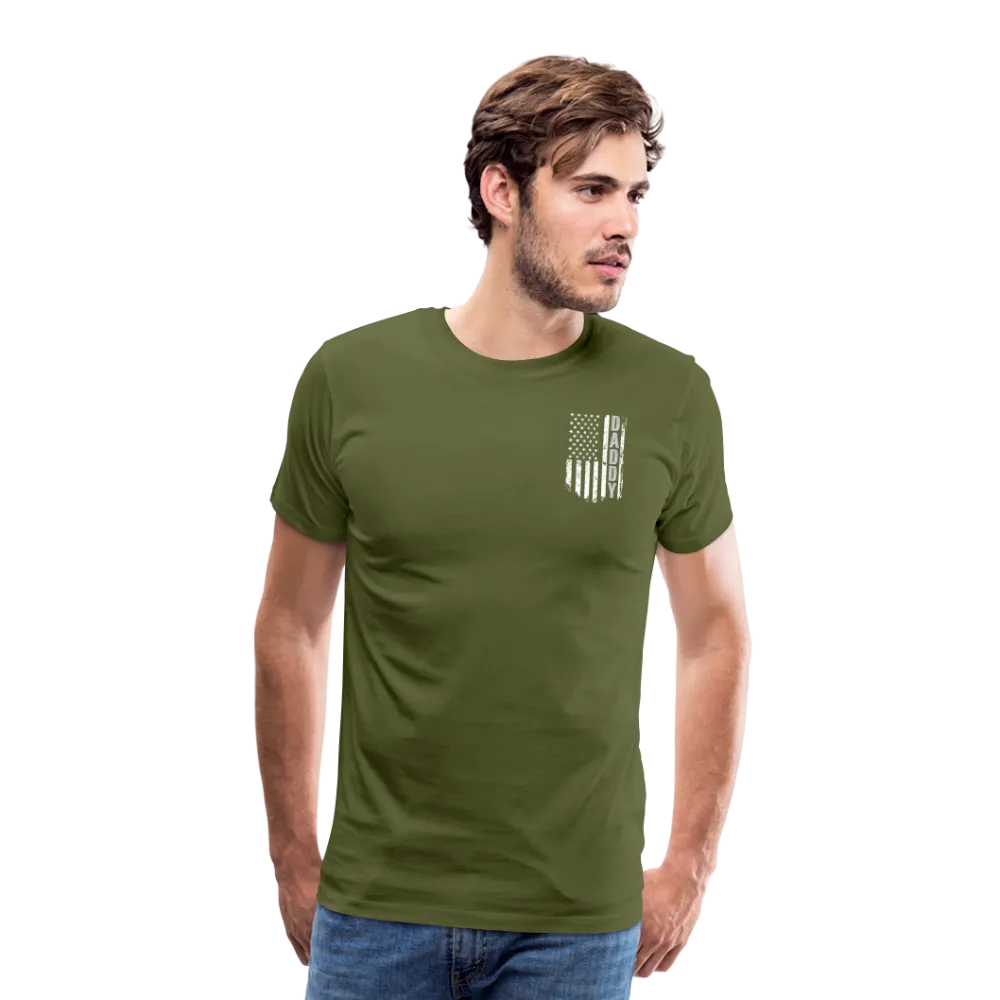 Daddy American Flag Men's Premium T-Shirt (CK1904)