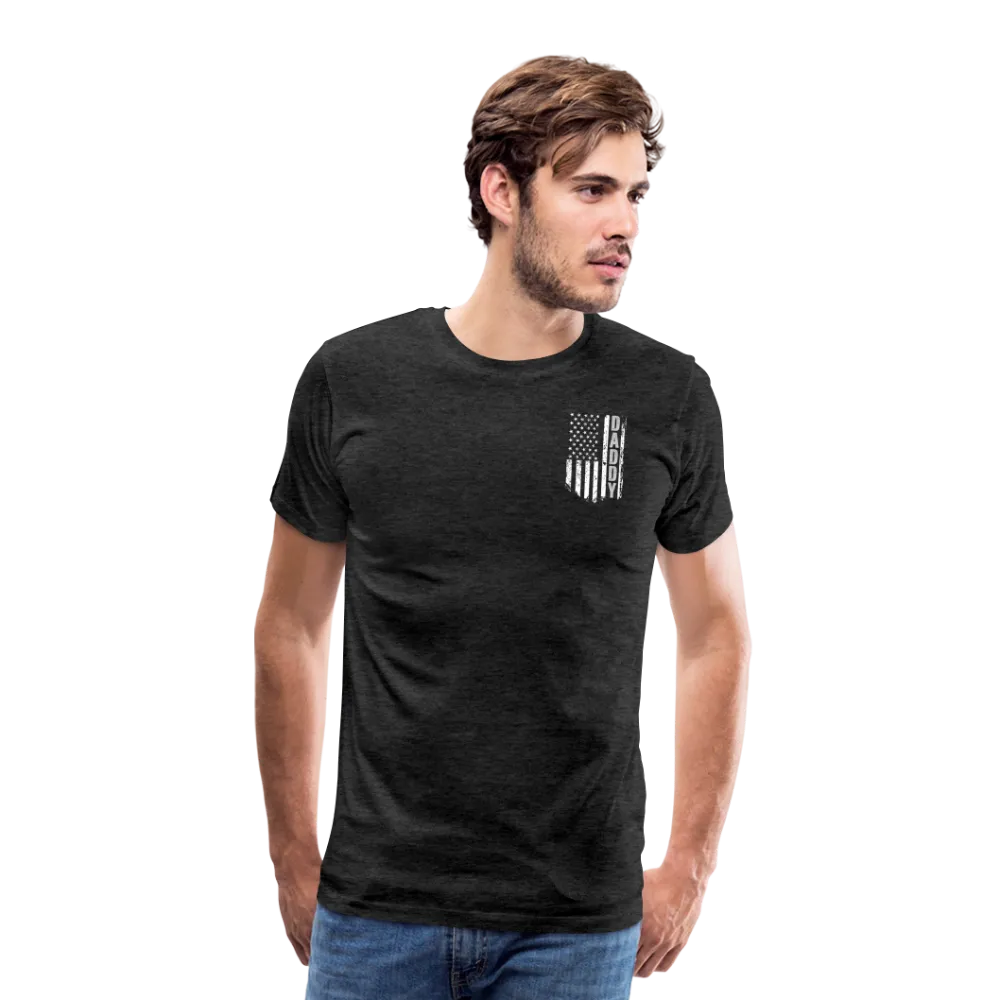 Daddy American Flag Men's Premium T-Shirt (CK1904)