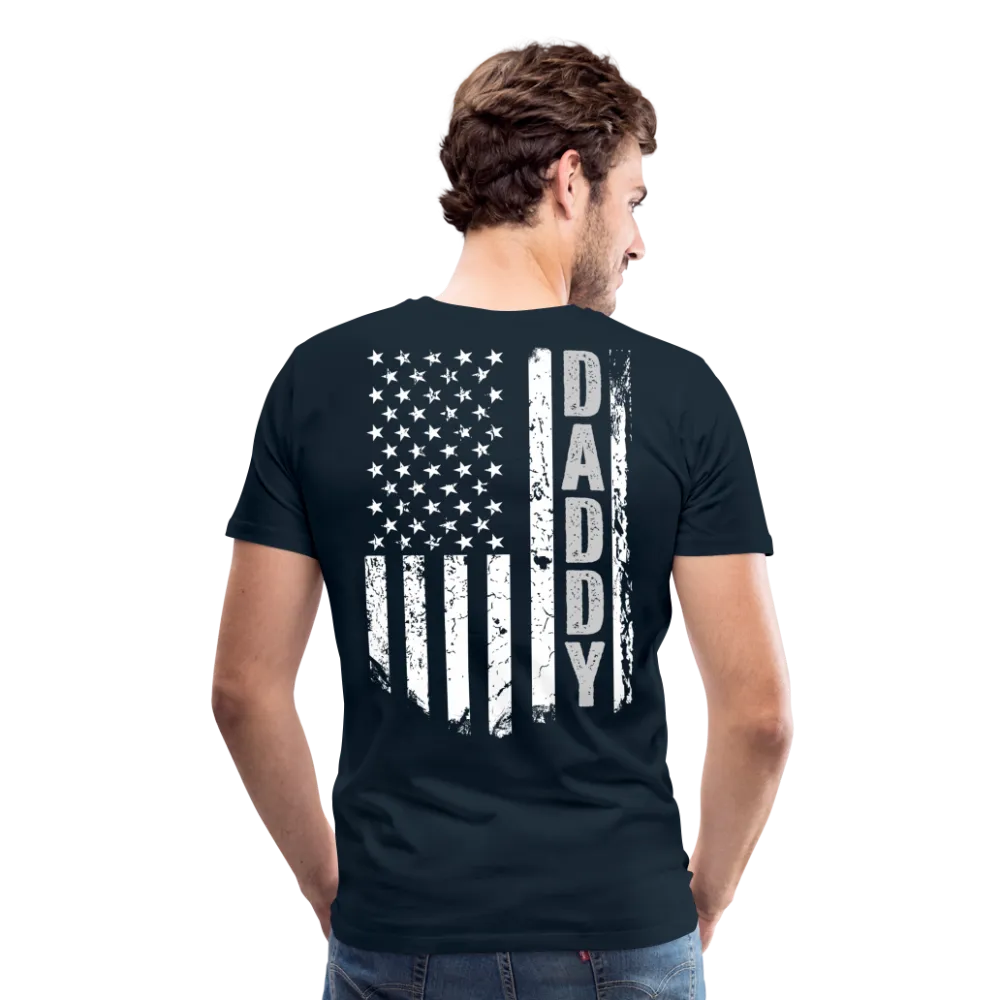 Daddy American Flag Men's Premium T-Shirt (CK1904)