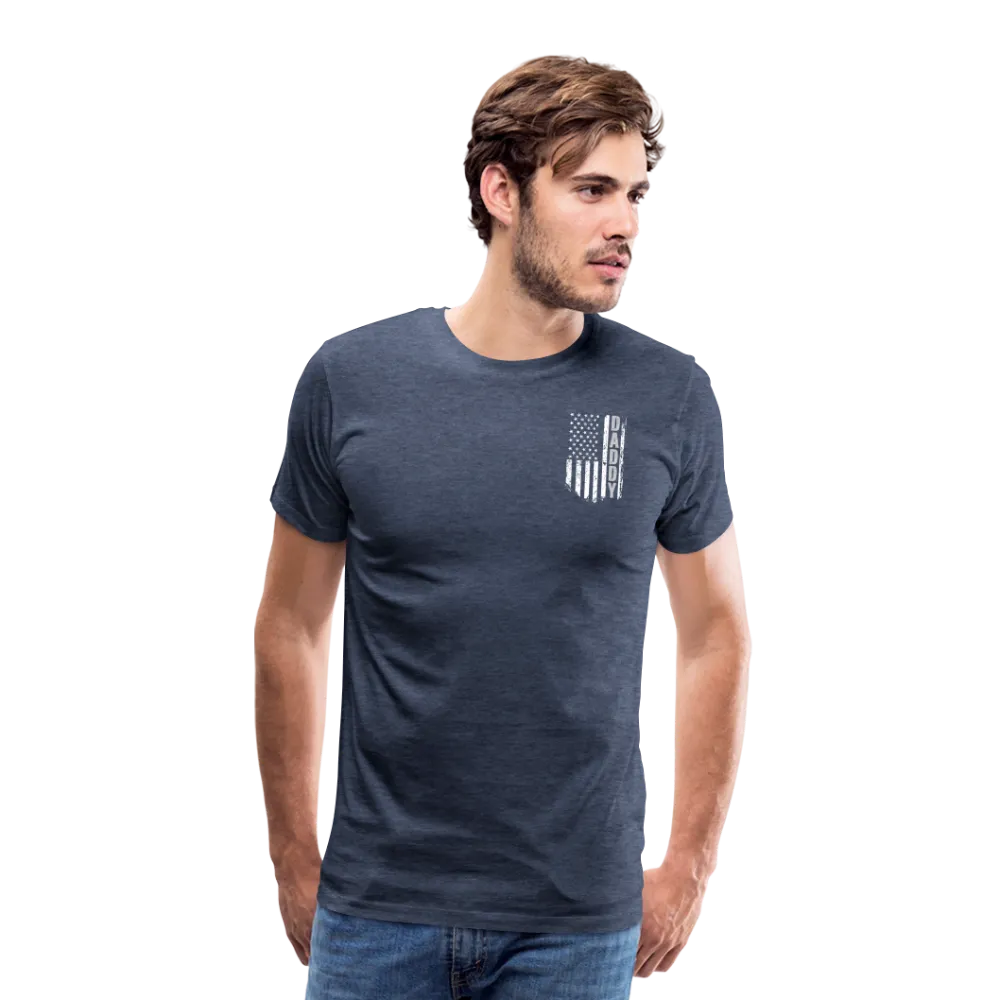 Daddy American Flag Men's Premium T-Shirt (CK1904)
