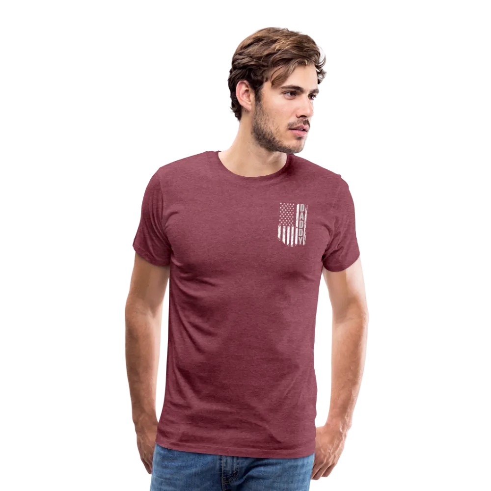 Daddy American Flag Men's Premium T-Shirt (CK1904)