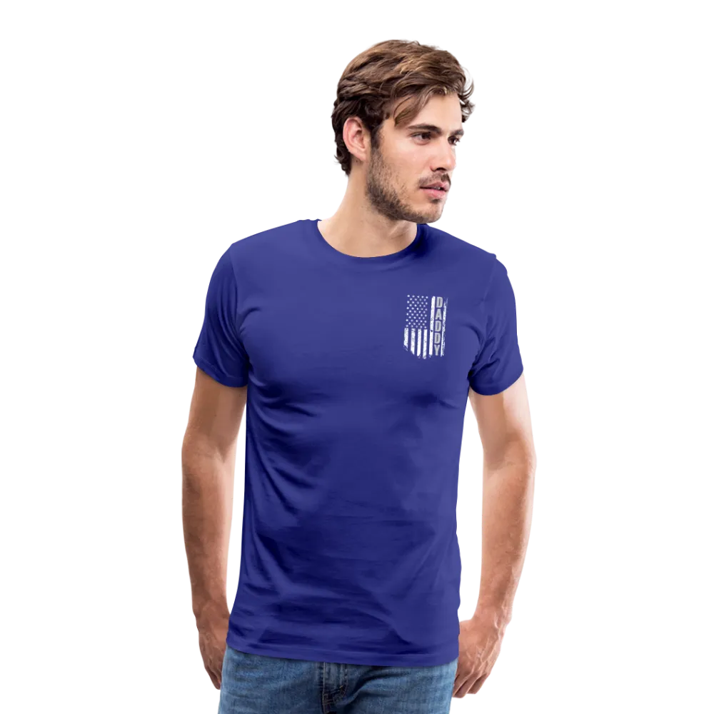 Daddy American Flag Men's Premium T-Shirt (CK1904)