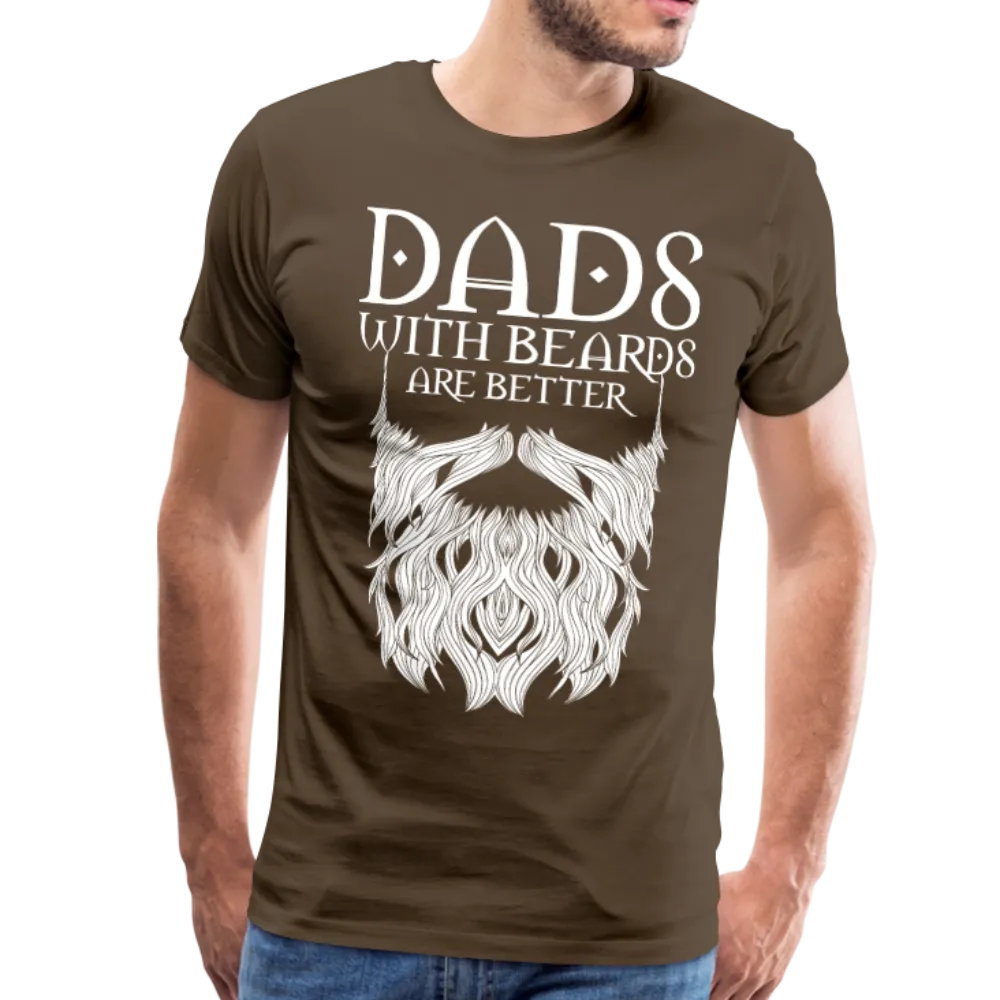 Dads with beards are better Men's Premium T-Shirt (CK1500)