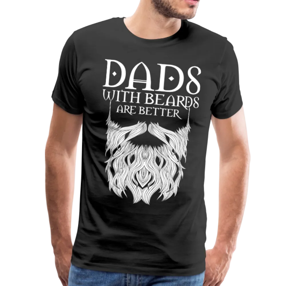 Dads with beards are better Men's Premium T-Shirt (CK1500)