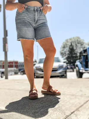Done Deal High Rise Midi Short