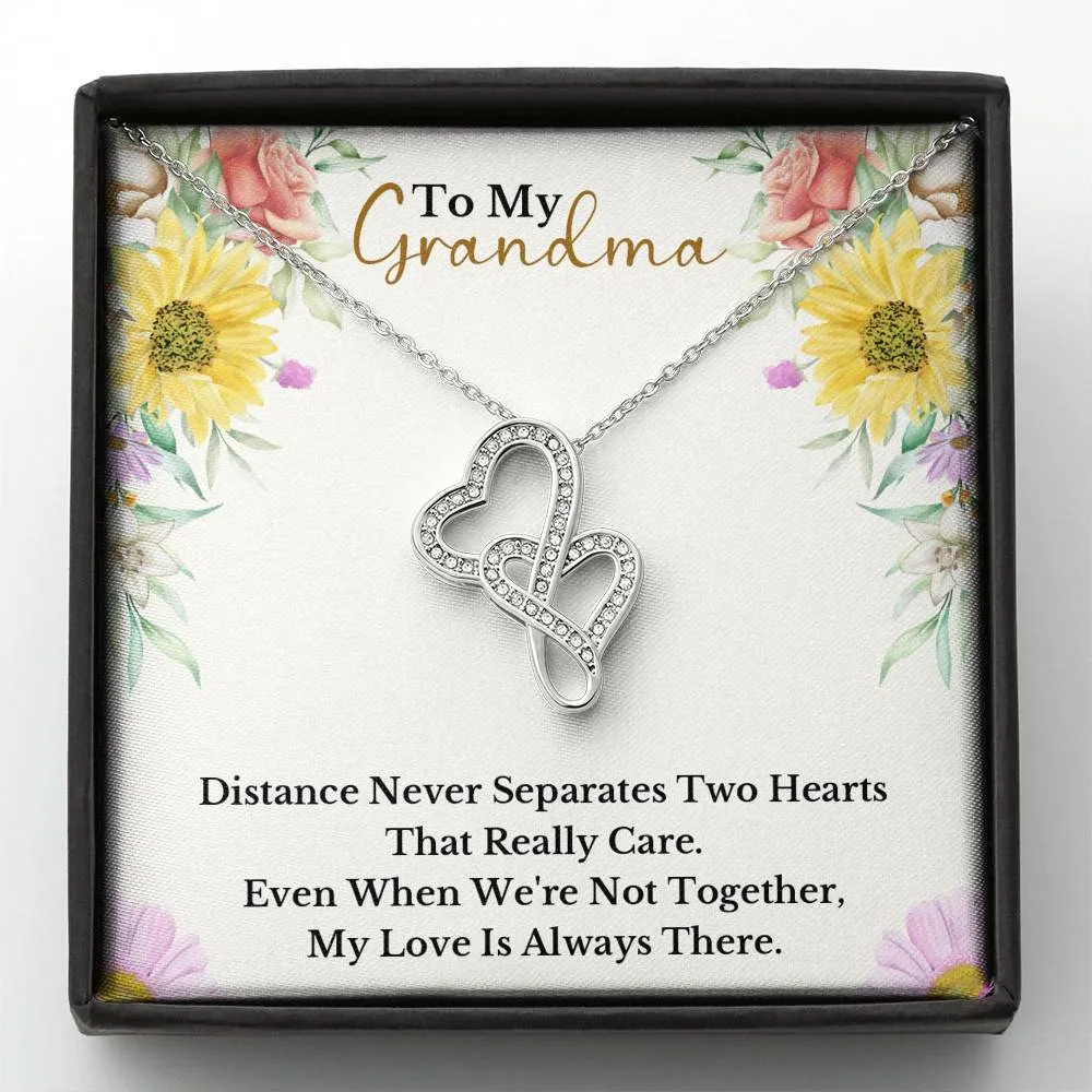 Double Hearts Necklace - Customized Design