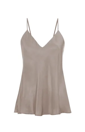 Double Silk Solid Camie Light Taupe