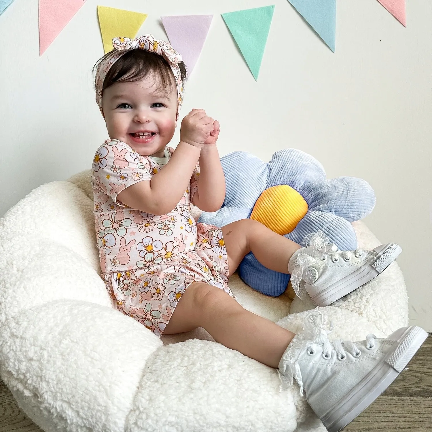 Dream Big Little Co Bunny BloomZzz Dream Bodysuit Dress